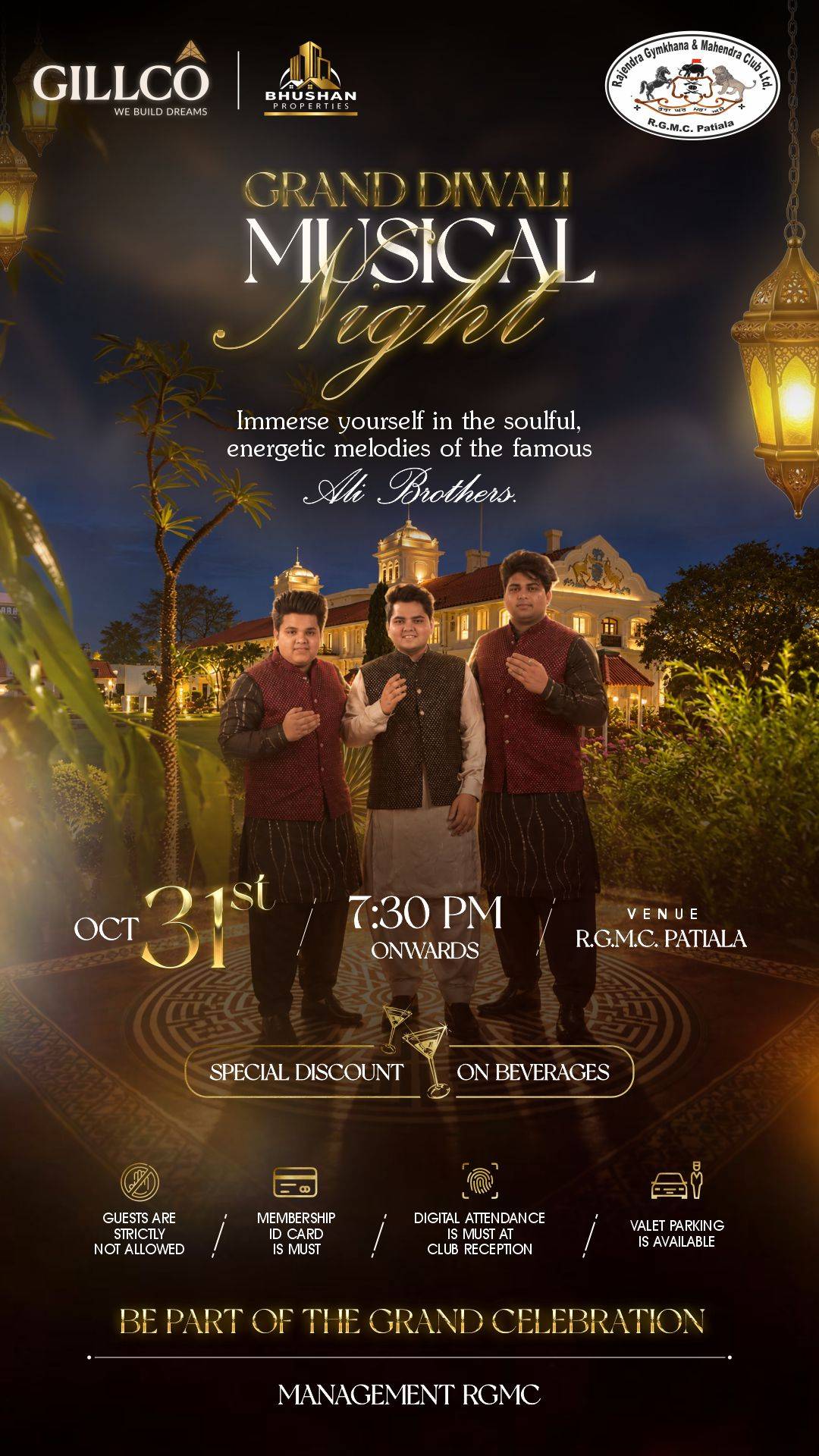 Grand Diwali Musical Night 31-10-2026